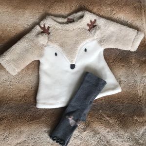 NEXT Super Cozy Reindeer 2 piece Outfit